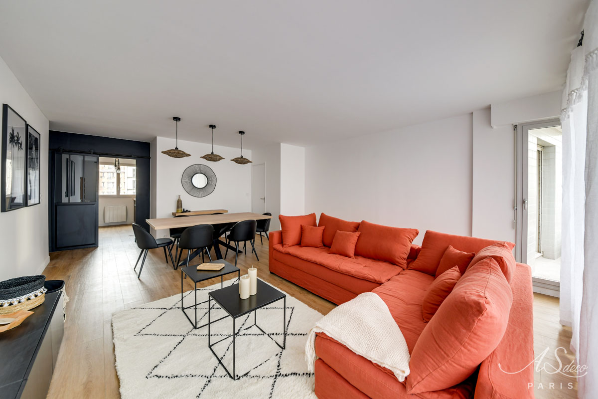 Comme un air de vacances : Déco intérieur Paris 19e
