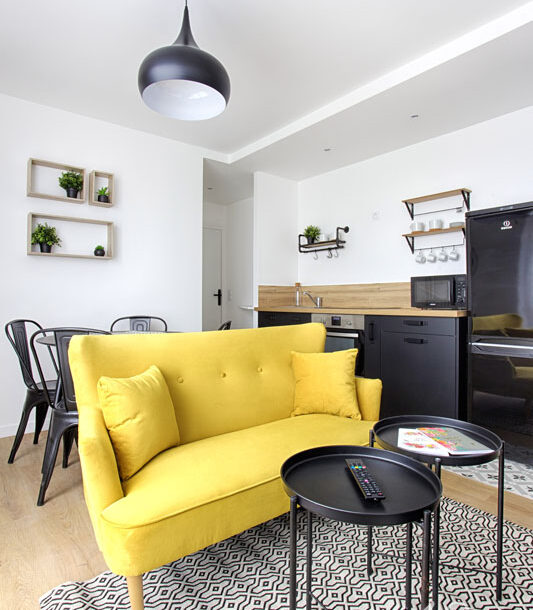 Jaune is the new black : Déco d’intérieur Colombes — après — photo 8