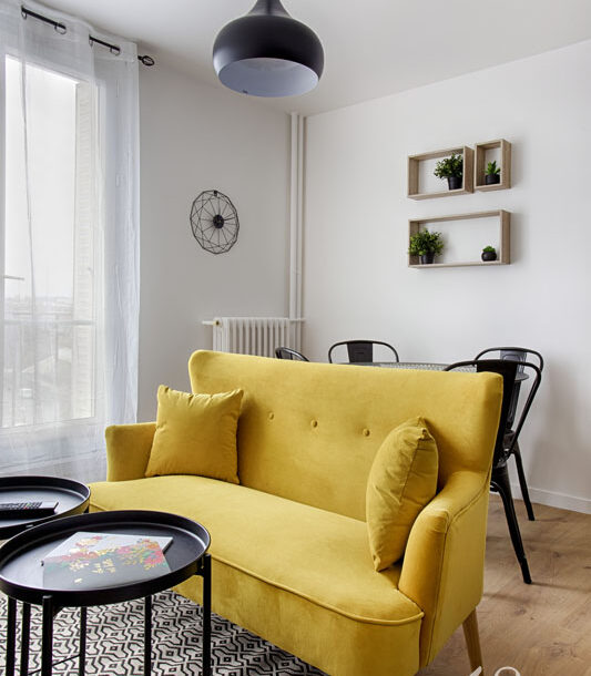 Jaune is the new black : Déco d’intérieur Colombes — après — photo 9