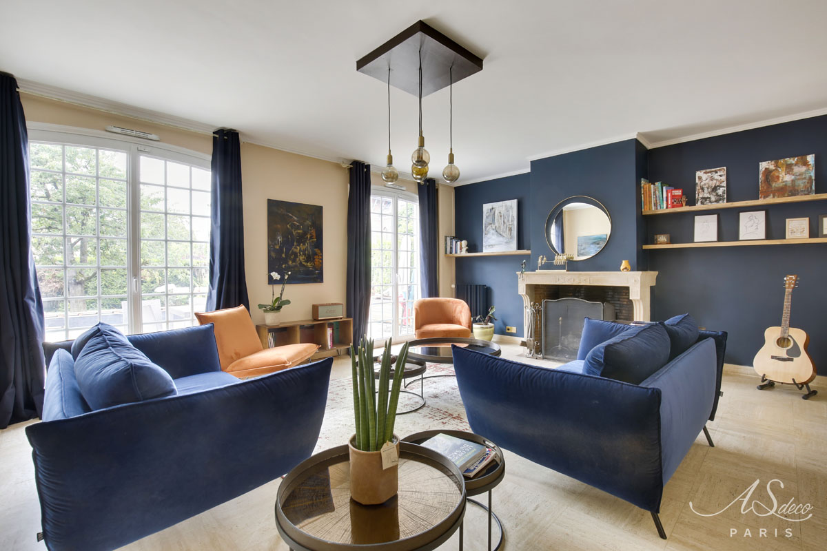 Le bleu du lac : Déco d’intérieur Enghien-les-Bains — galerie — photo 3